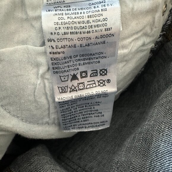 Levi's Denizen Blue Slim Straight 32x30 Denim Men's Jeans - Picture 9 of 14